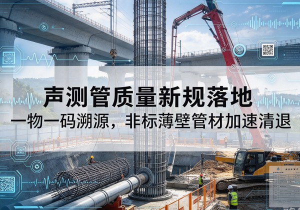 巴南区声测管质量新规落地，一物一码溯源，非标薄壁管材加速清退